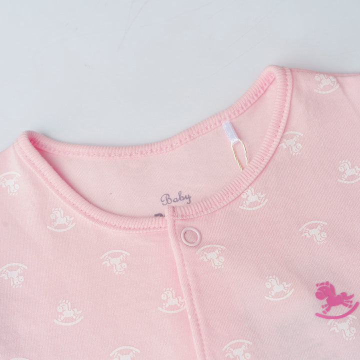 Baby Girl Iconic Logo S/Sleeve Romper