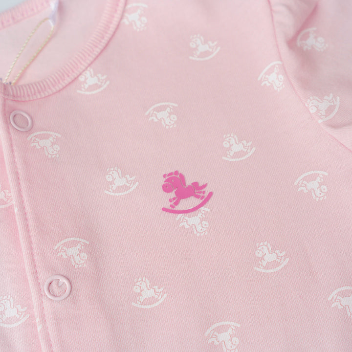 Baby Girl Iconic Logo S/Sleeve Romper