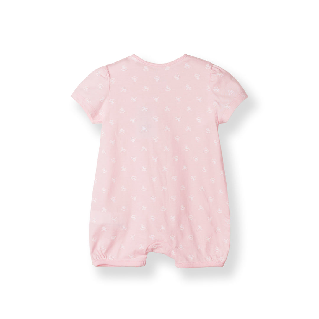 Baby Girl Iconic Logo S/Sleeve Romper