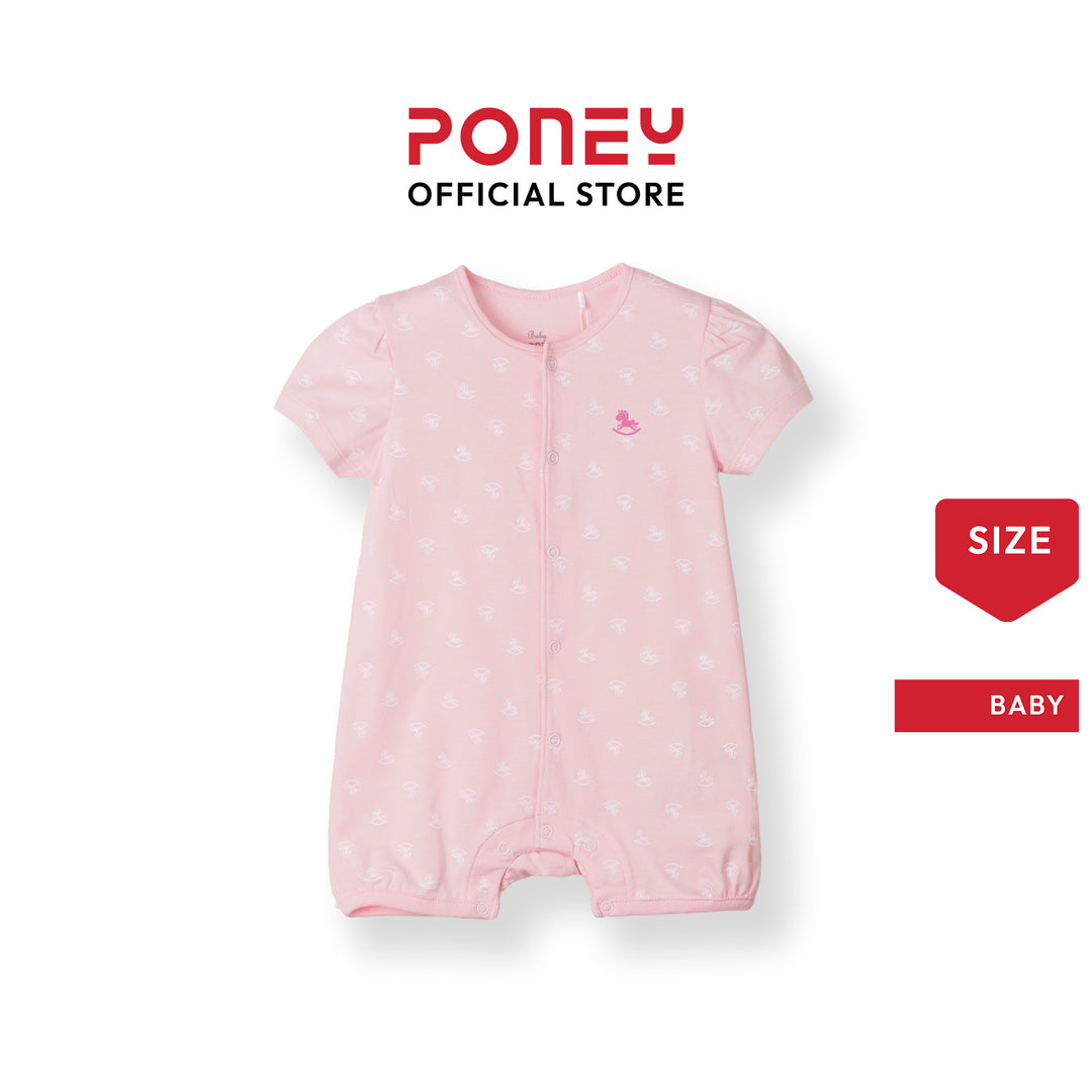 Baby Girl Iconic Logo S/Sleeve Romper