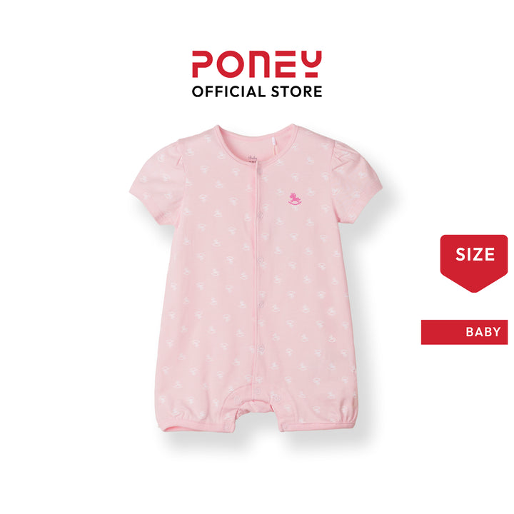 Baby Girl Iconic Logo S/Sleeve Romper