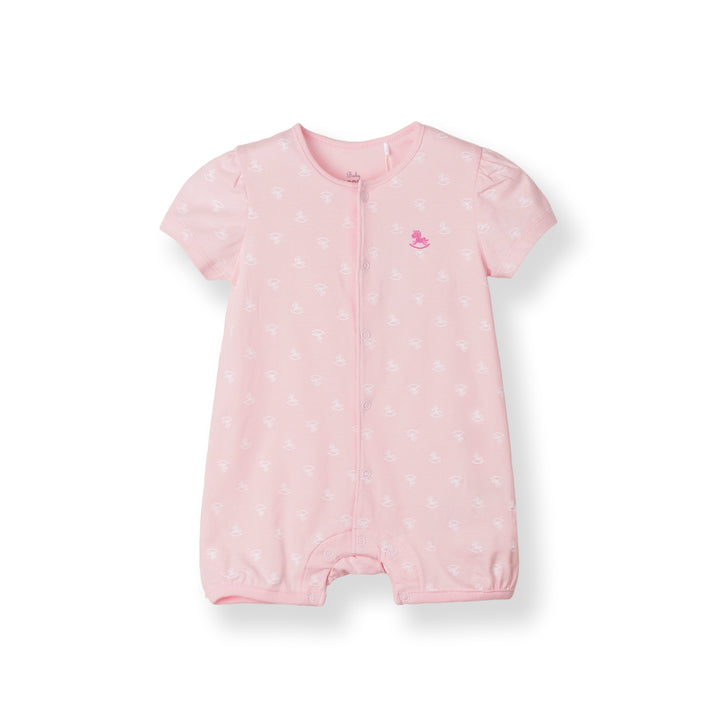 Baby Girl Iconic Logo S/Sleeve Romper