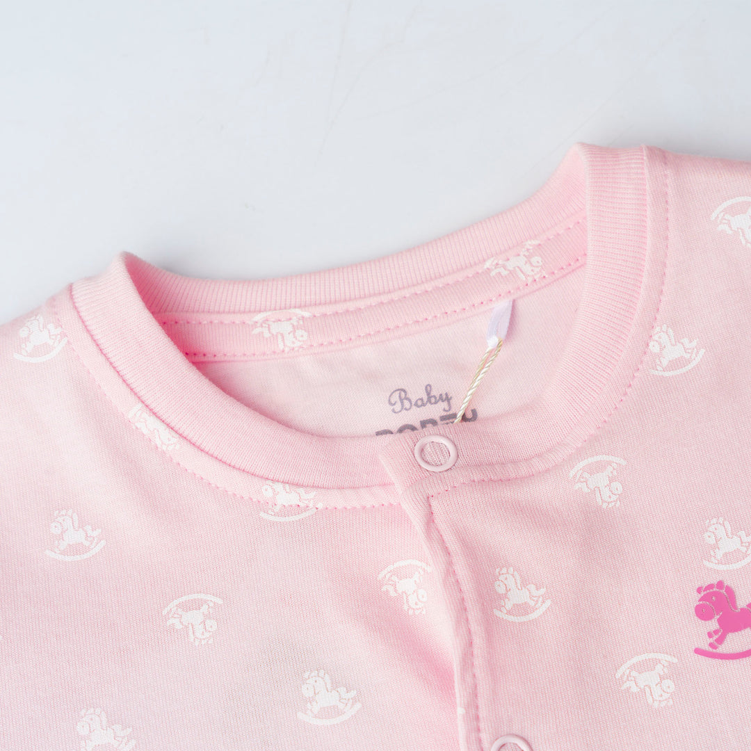 Baby Girl Iconic Logo Sleepsuit