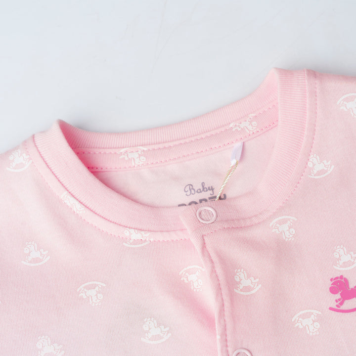 Baby Girl Iconic Logo Sleepsuit