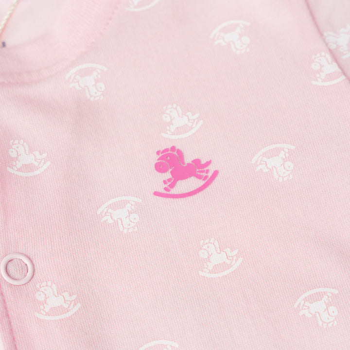 Baby Girl Iconic Logo Sleepsuit