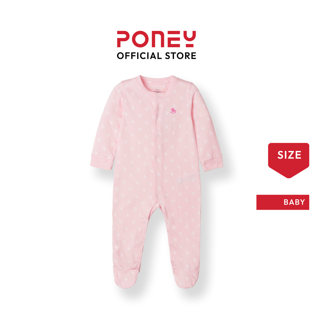 Baby Girl Iconic Logo Sleepsuit