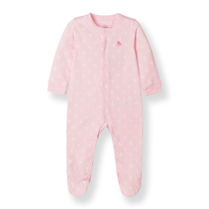 Baby Girl Iconic Logo Sleepsuit