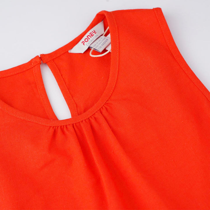 Poney Girls Red Sleeveless Dress 6 1202178