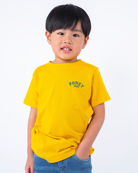 Poney Unisex Mustard Poney Logo Tee
