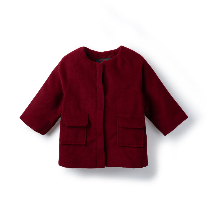 Poney Baby Girls Red Premium Long Sleeve Jacket