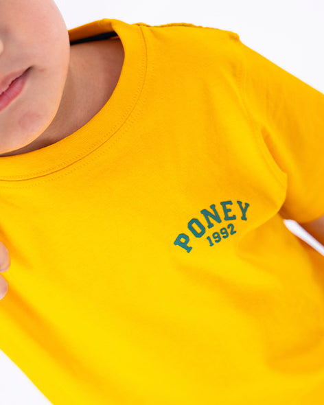 Poney Unisex Mustard Poney Logo Tee
