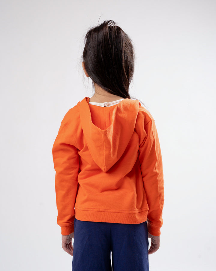 Poney Girls Orange Logo Jacket
