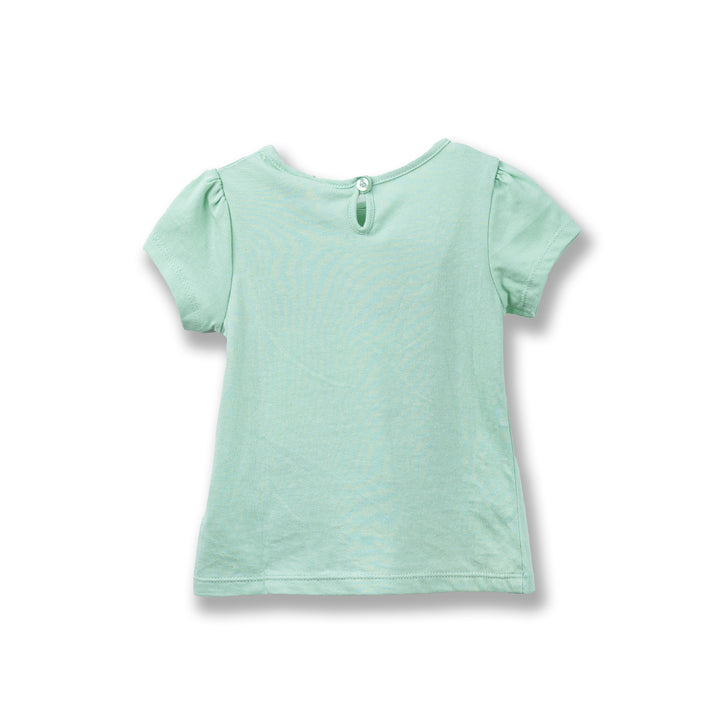 Poney Girls Green Love Poney S/Sleeve Tee