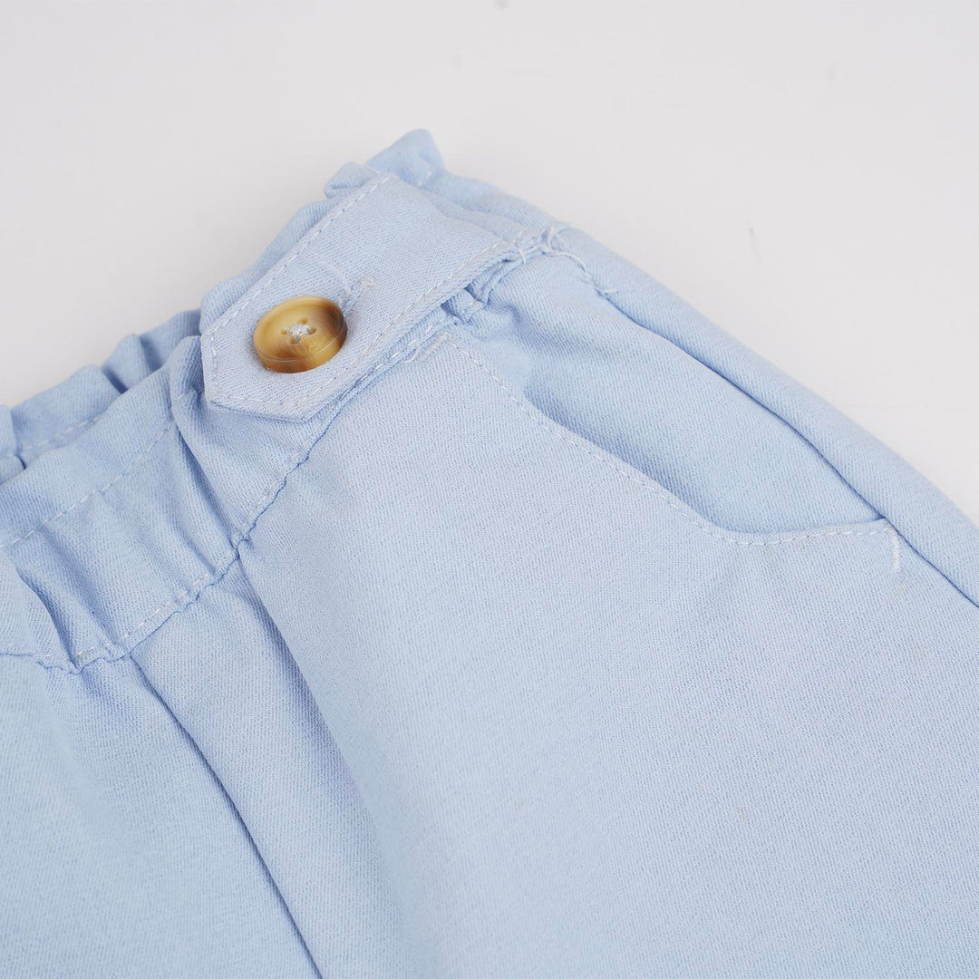 Poney Girls Lt.Blue Long Pants with Button [Last Chance]