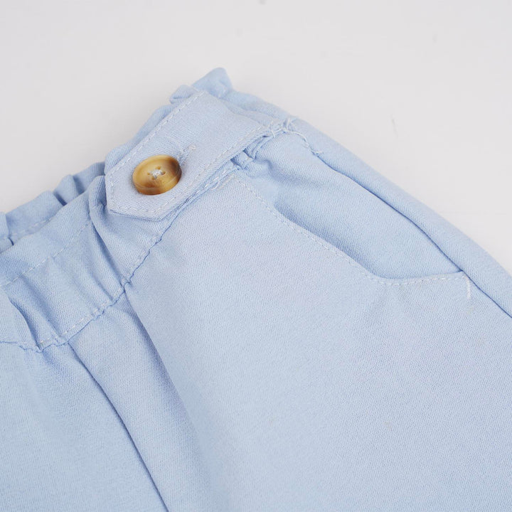 Poney Girls Lt.Blue Long Pants with Button [Last Chance]