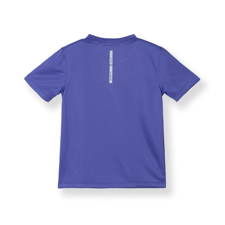 Sportswear  Purple Regular Fit Short Sleeve Top