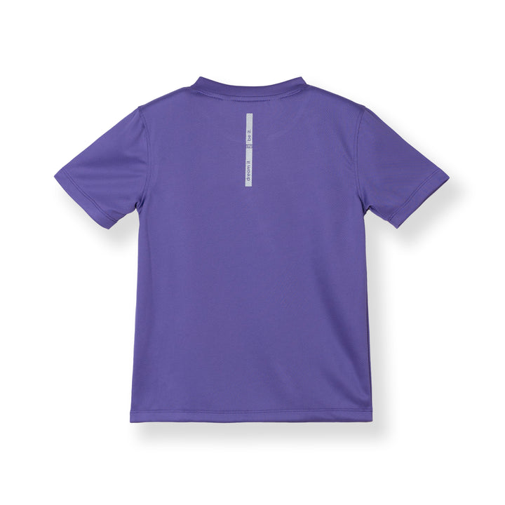 Sportswear  Purple Regular Fit Short Sleeve Top