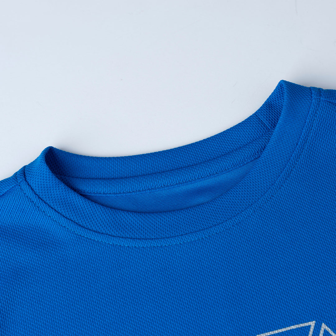 Sportswear Blue Regular Fit Short Sleeve Top