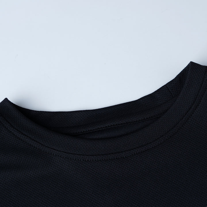 Sportswear Black Regular Fit Short Sleeve Top