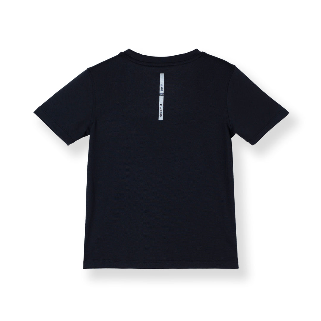 Sportswear Black Regular Fit Short Sleeve Top