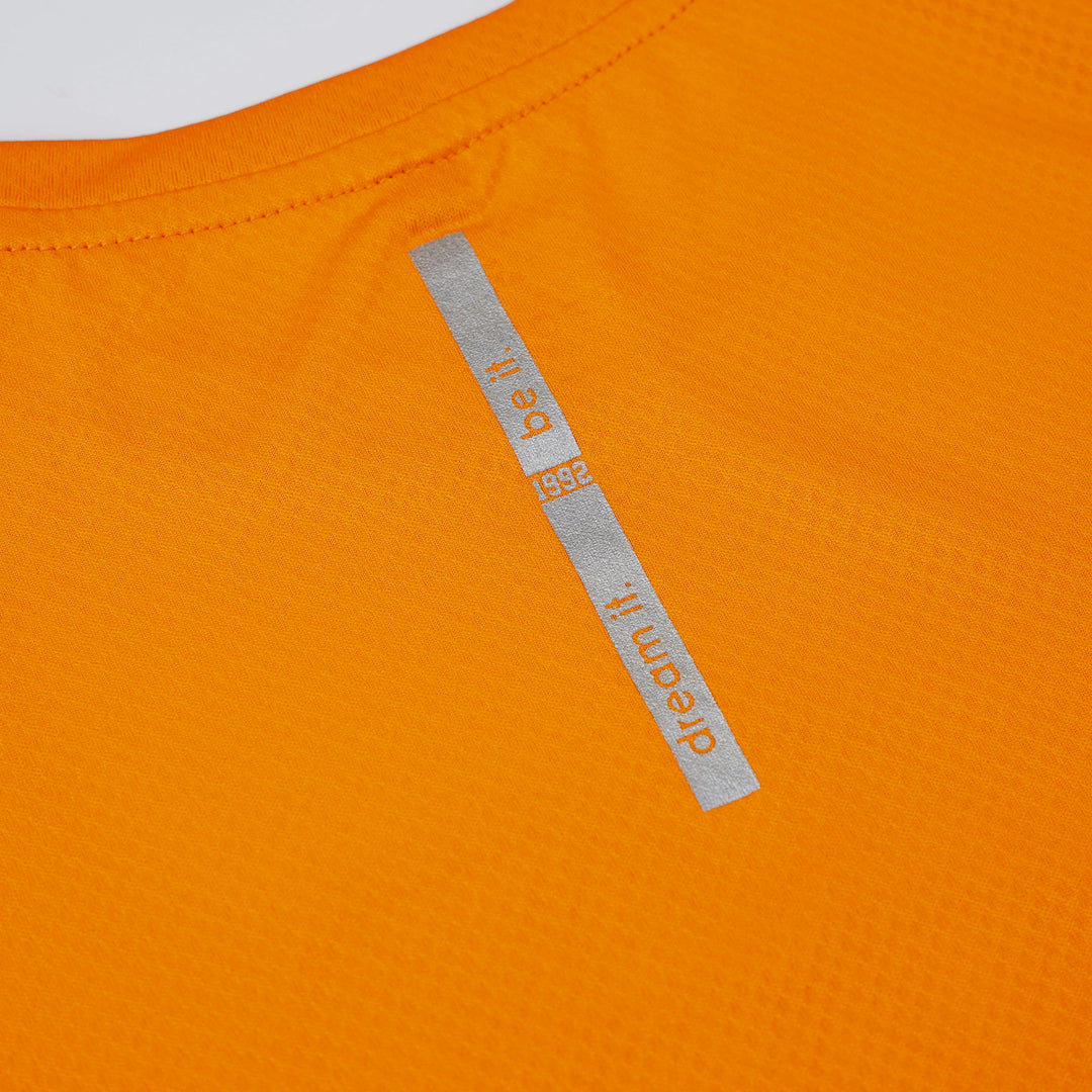 Yellow Round Neck Short Sleeve Top