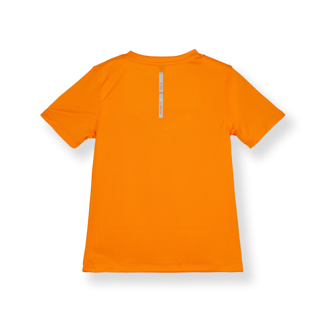 Yellow Round Neck Short Sleeve Top