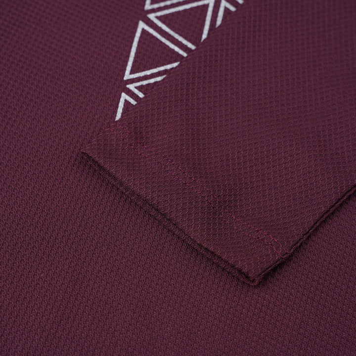 Purple Round Neck Long Sleeve Top