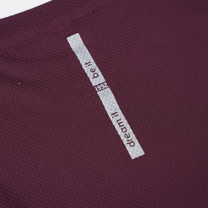 Purple Round Neck Long Sleeve Top