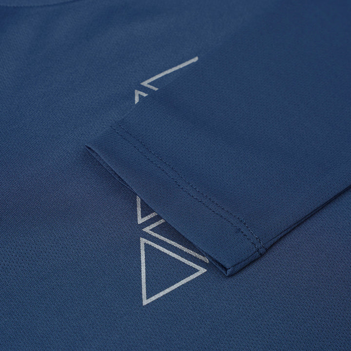 Navy Round Neck Long Sleeve Top