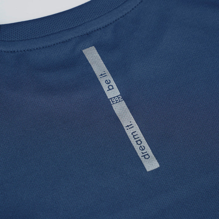 Navy Round Neck Long Sleeve Top