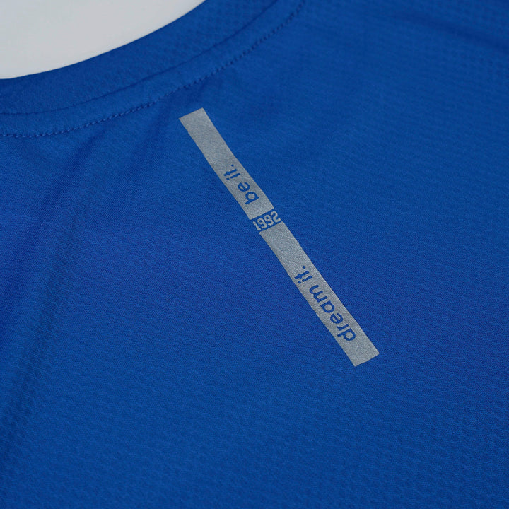 Blue Round Neck Long Sleeve Top