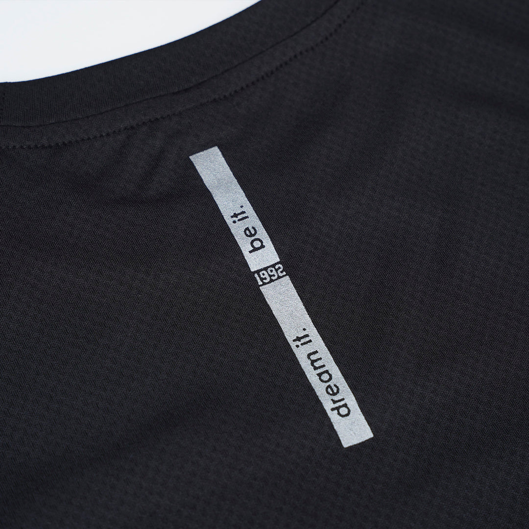 Black Round Neck Long Sleeve Top