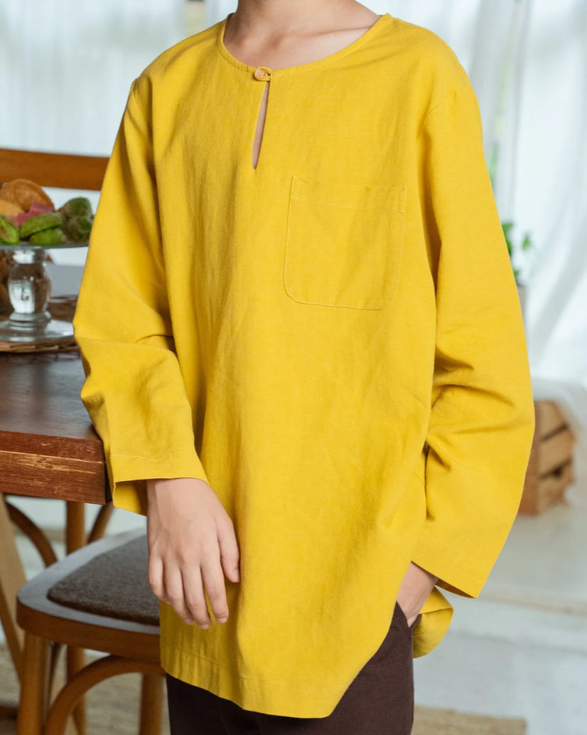 Poney Boys Mustard Blazing Yellow Long Sleeve Shirt