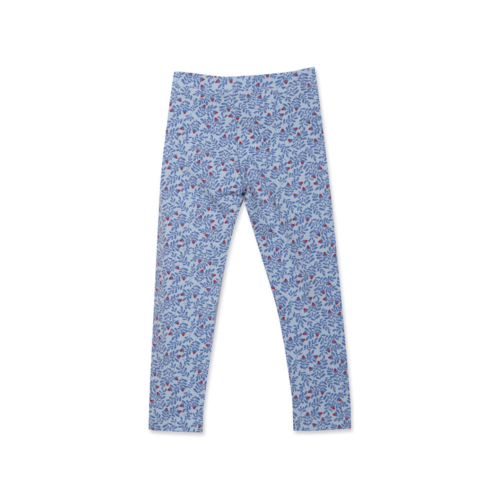 Poney Girls Light Blue Legging Flower All Over