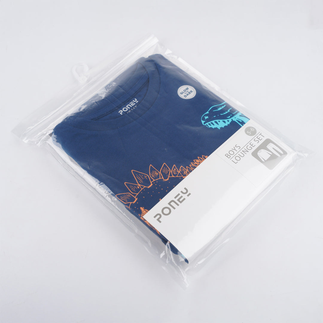 Poney Boys Blue My Pre-Historic Buddies Loungewear Set