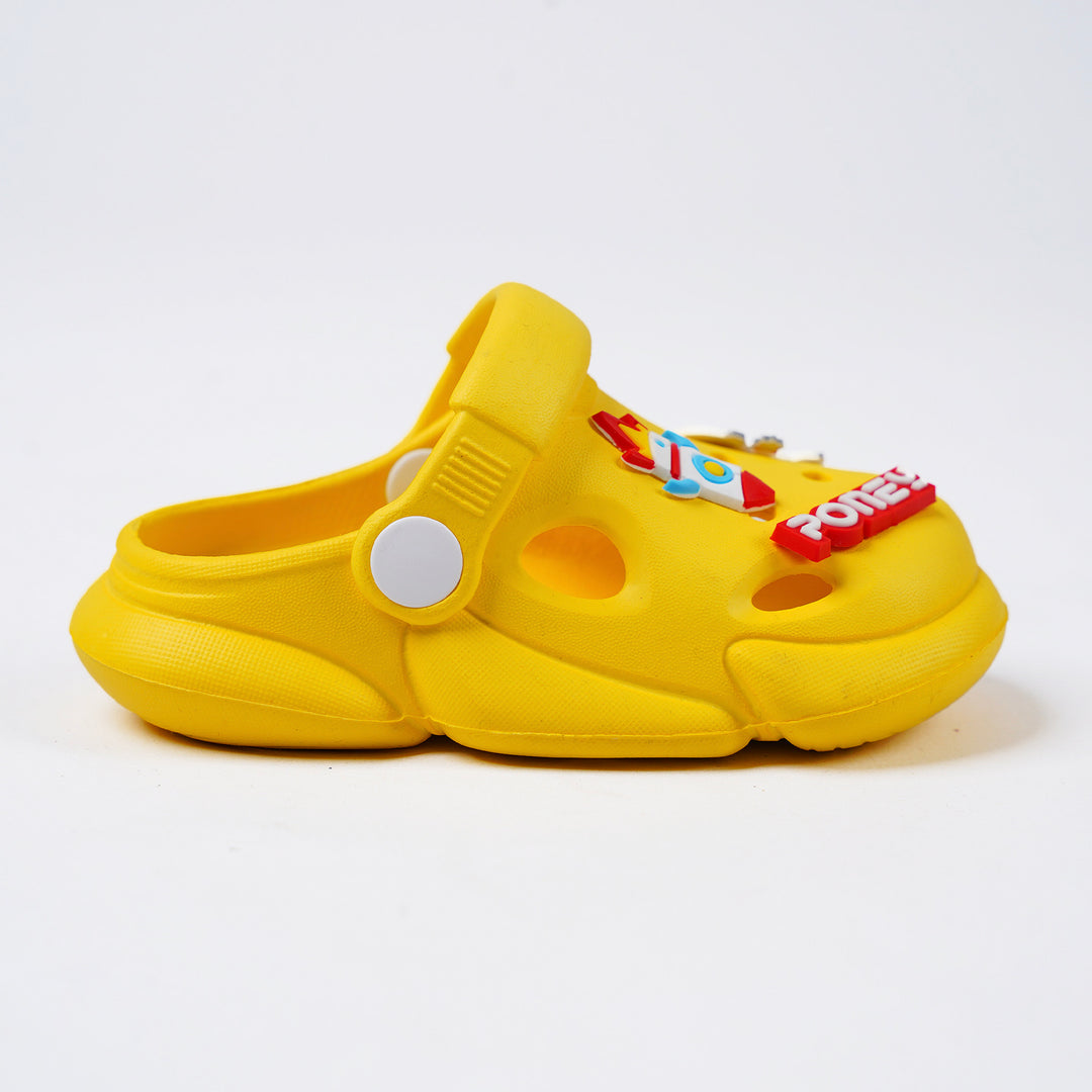 Poney Boys Yellow Vibrant Clogs Sandal