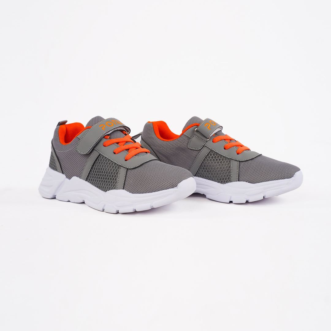 Poney Grey Strap Sport Casual Shoe - Main Image