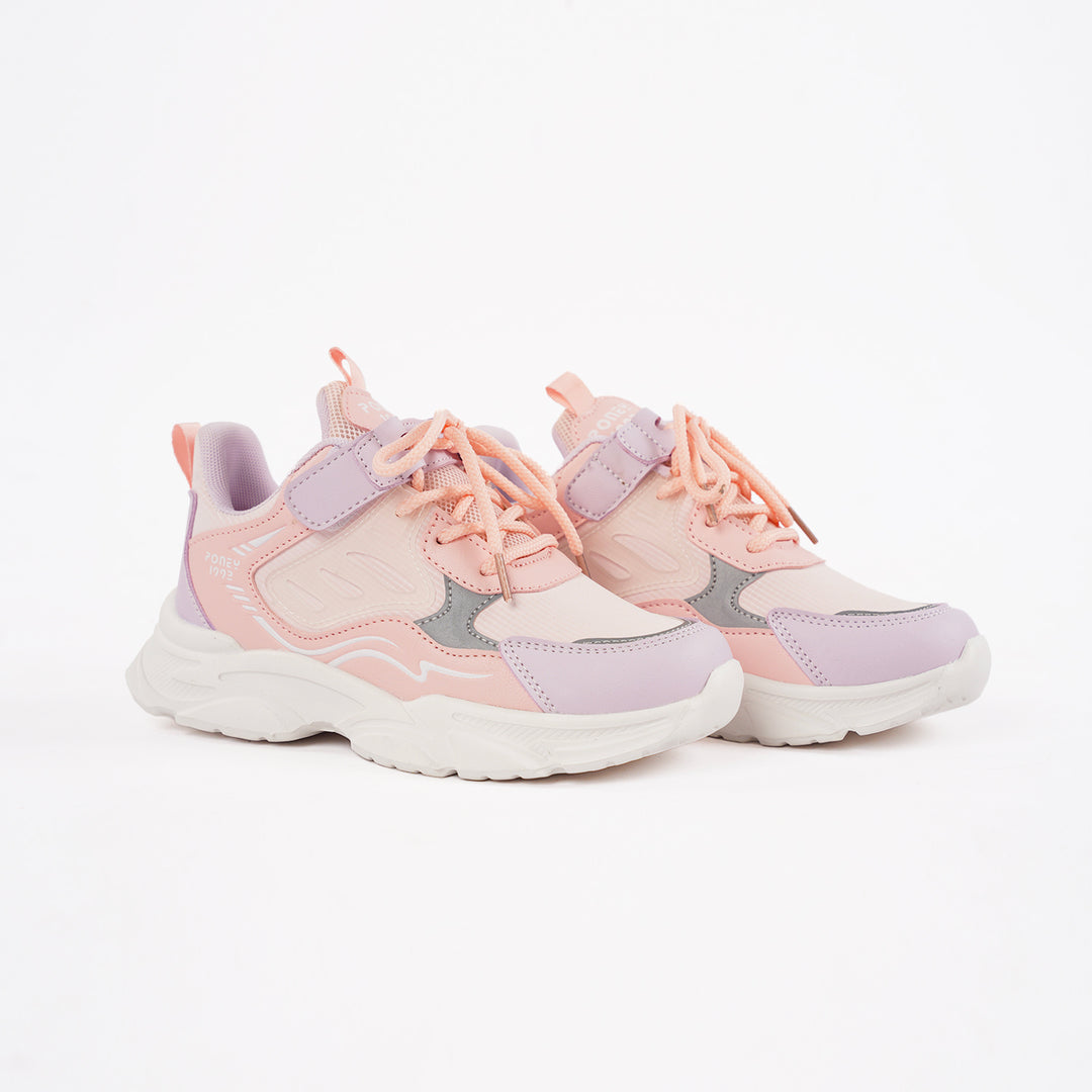 Poney Pink Lace-Up Sport Casual Shoe