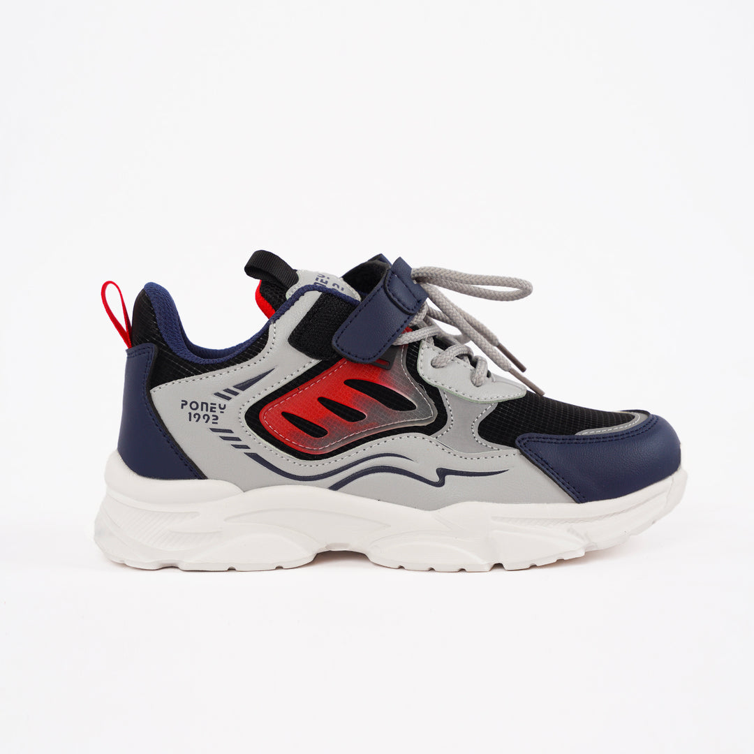 Poney Navy Lace-Up Sport Casual Shoe