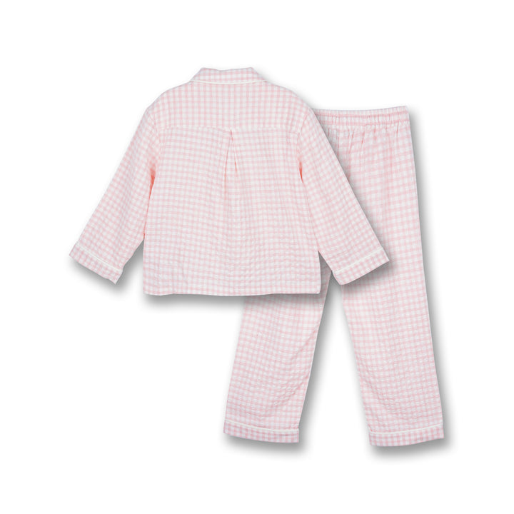 Poney Girls Pink Classic Flannel Mary's Rose Loungewear Set