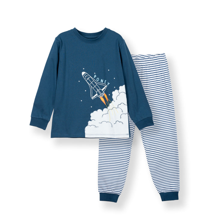 Poney Boys Space Exploration Navy Pyjamas