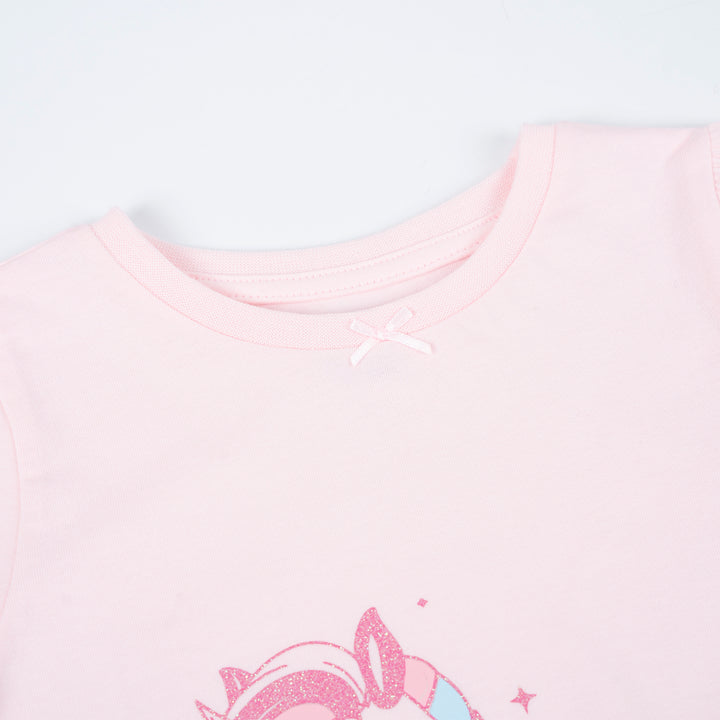 Poney Girls Unicorn Princess Light Pink Pyjamas