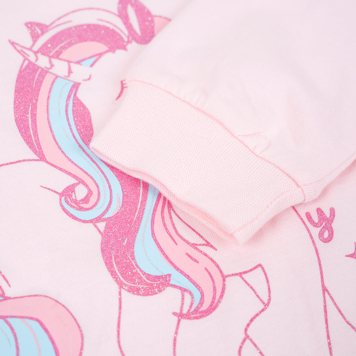 Poney Girls Unicorn Princess Light Pink Pyjamas