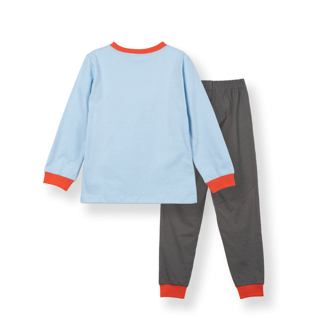 Poney Boys Fun Race Blue Pyjamas