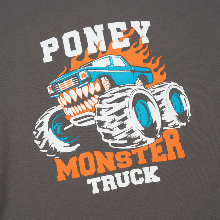 Poney Boys Monster Truck Grey Pyjamas