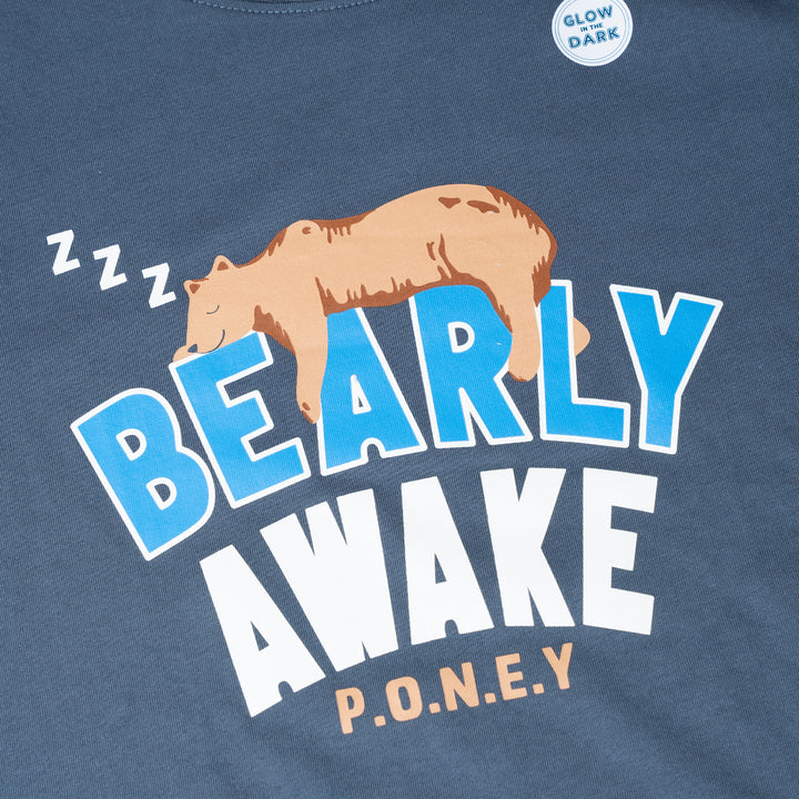 Poney Boys Bearly Awake Navy Pyjamas