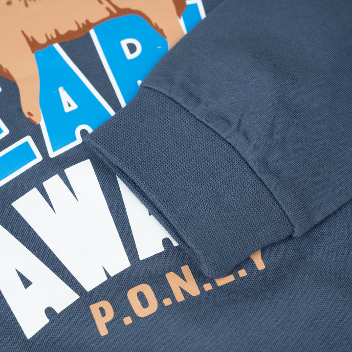 Poney Boys Bearly Awake Navy Pyjamas