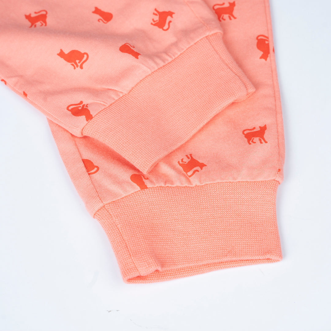 Poney Girls Twinkle Cat Light Orange Pyjamas