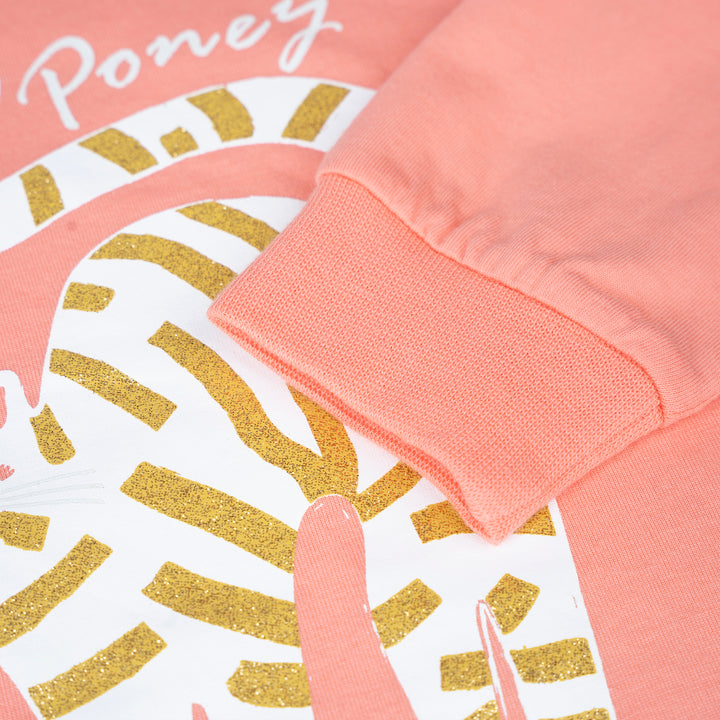 Poney Girls Golden Purrr-fec�on! Orange Pyjamas