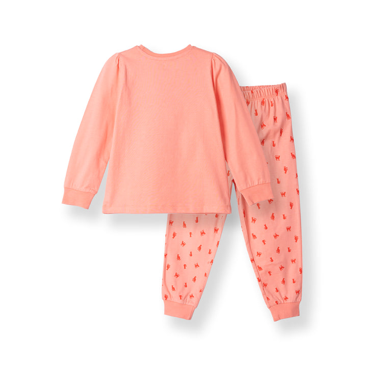 Poney Girls Golden Purrr-fec�on! Orange Pyjamas